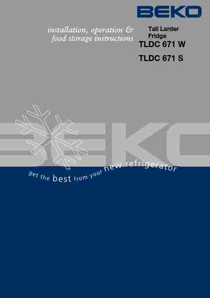 Beko Refrigerator TLDC 671 S-page_pdf